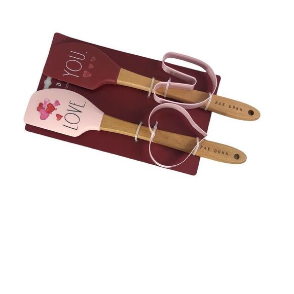 Rae Dunn LOVE YOU spatula cookie cutter set - Picture 1 of 2